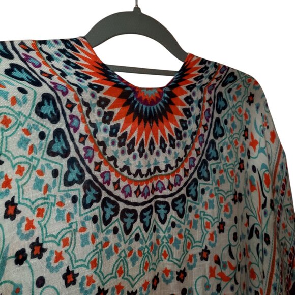 Nicole Miller Beautiful Long Hippie Festival Cover Up - 100% Viscose OS - Picture 6 of 9